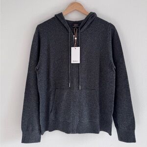 NWT Quince Mongolian Cashmere Full-Zip Hoodie Size L